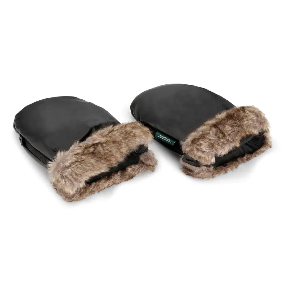 Black Fur Stroller Glove