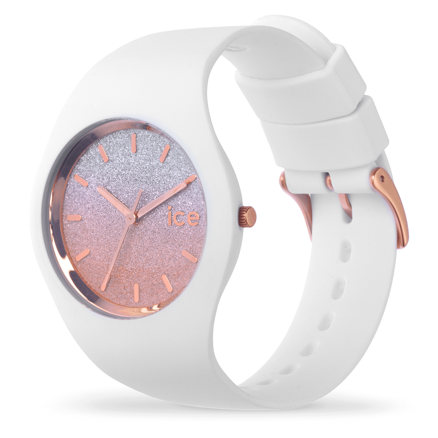 Ice Lo Roze Wit S Horloge 