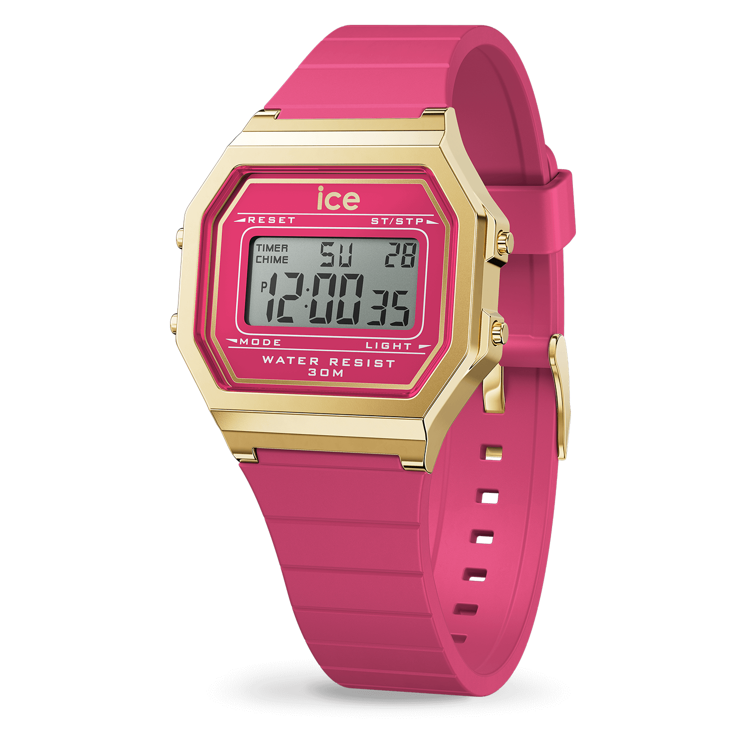 Montre Ice Digit Retro Raspberry Sorbet S