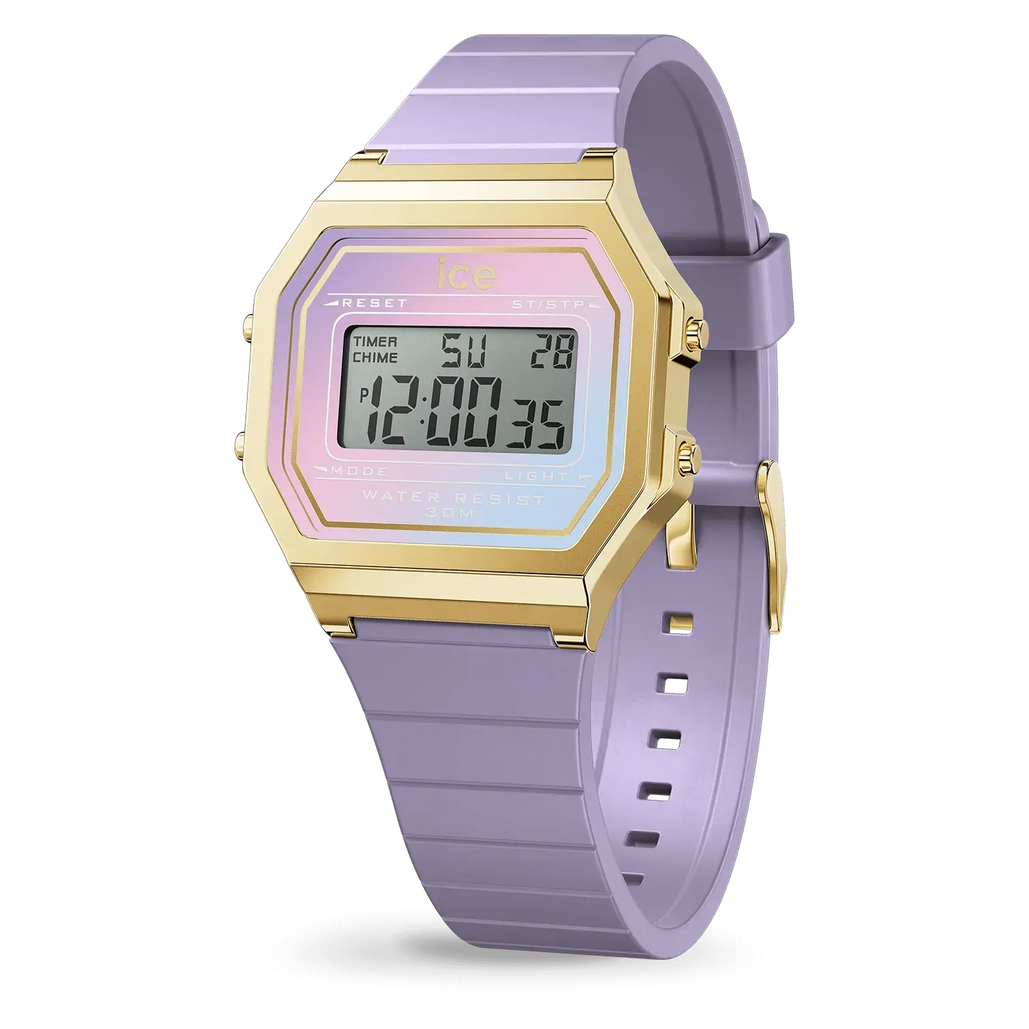 Ice Digit Retro Watch - Purple Delight S 