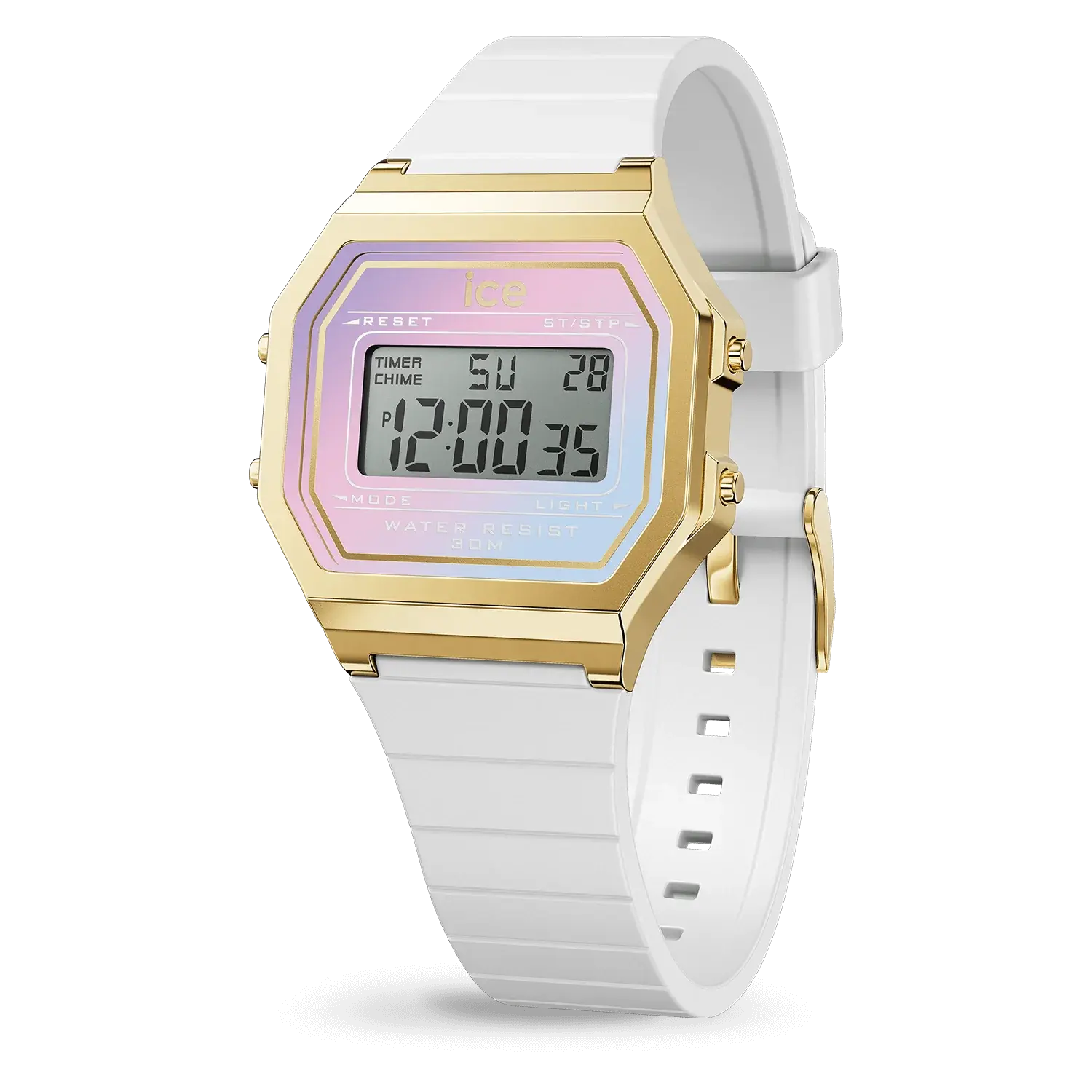 Montre Ice Digit Retro - White Delight S