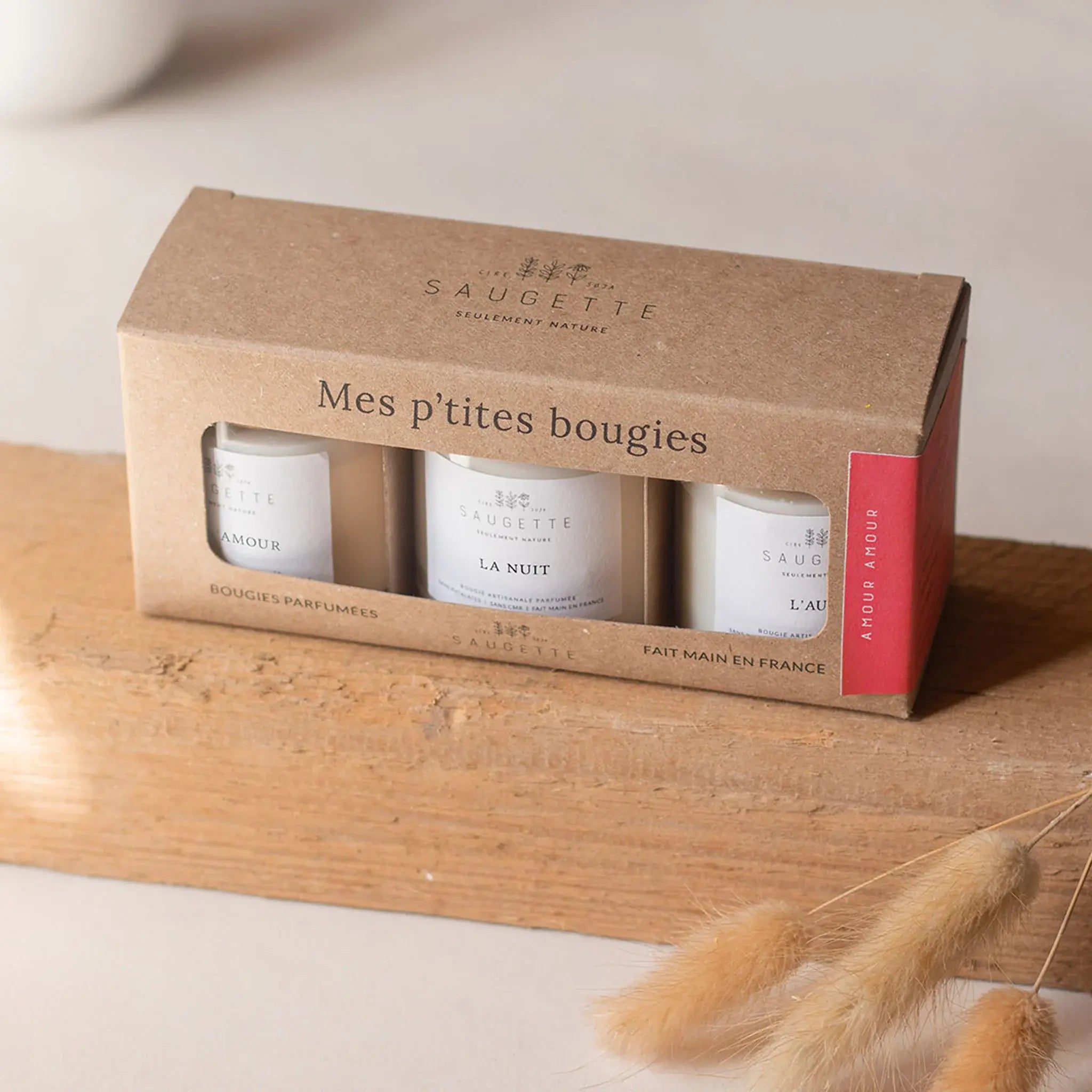 Coffret bougies parfumées - Amour Amour