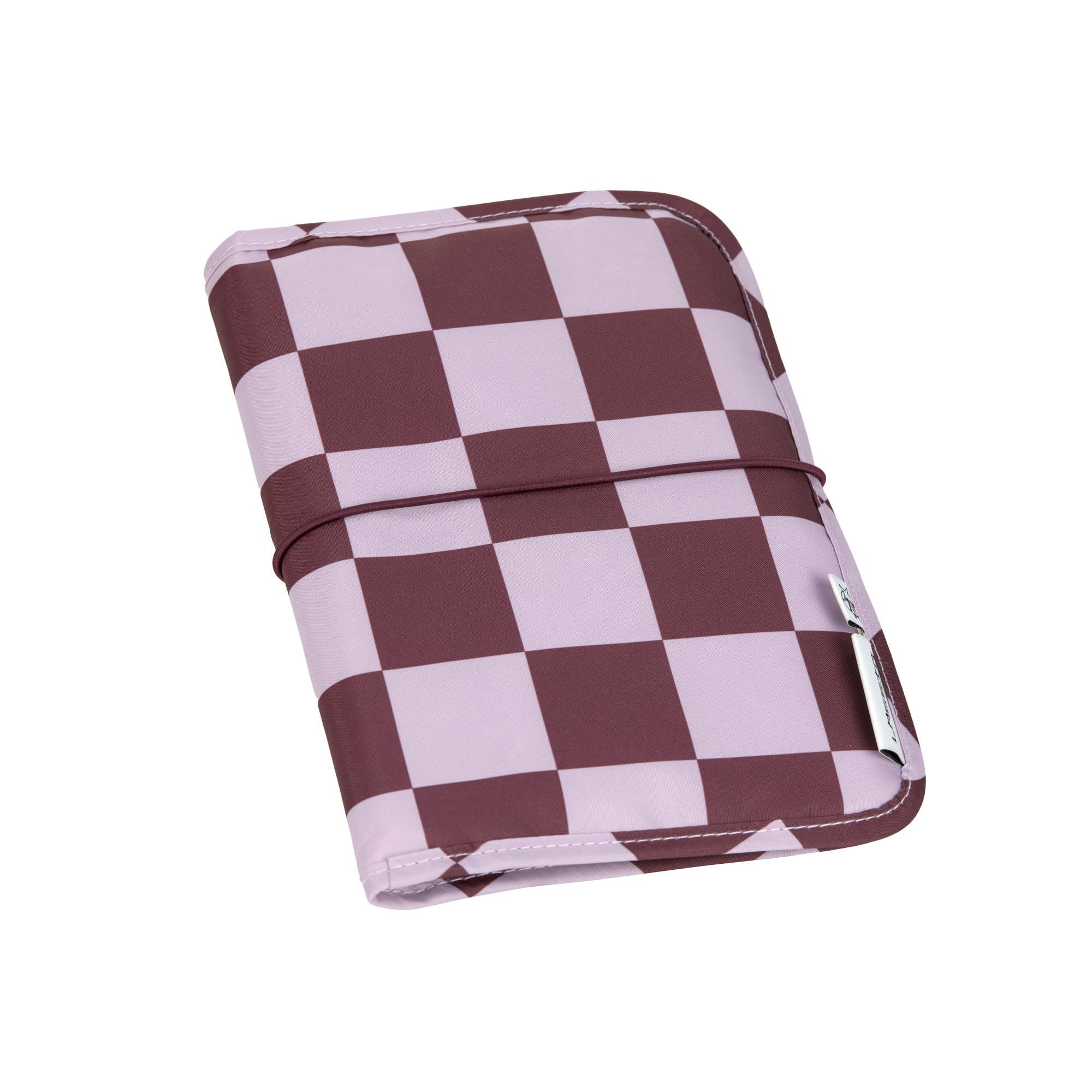 CBurgundy / lavender diaper bag