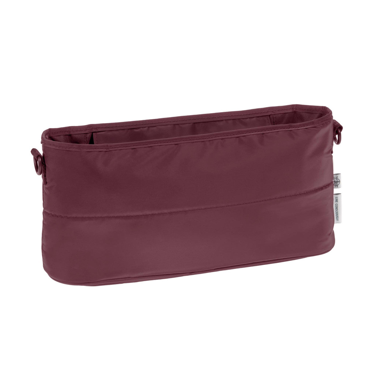 Deep red stroller organizer