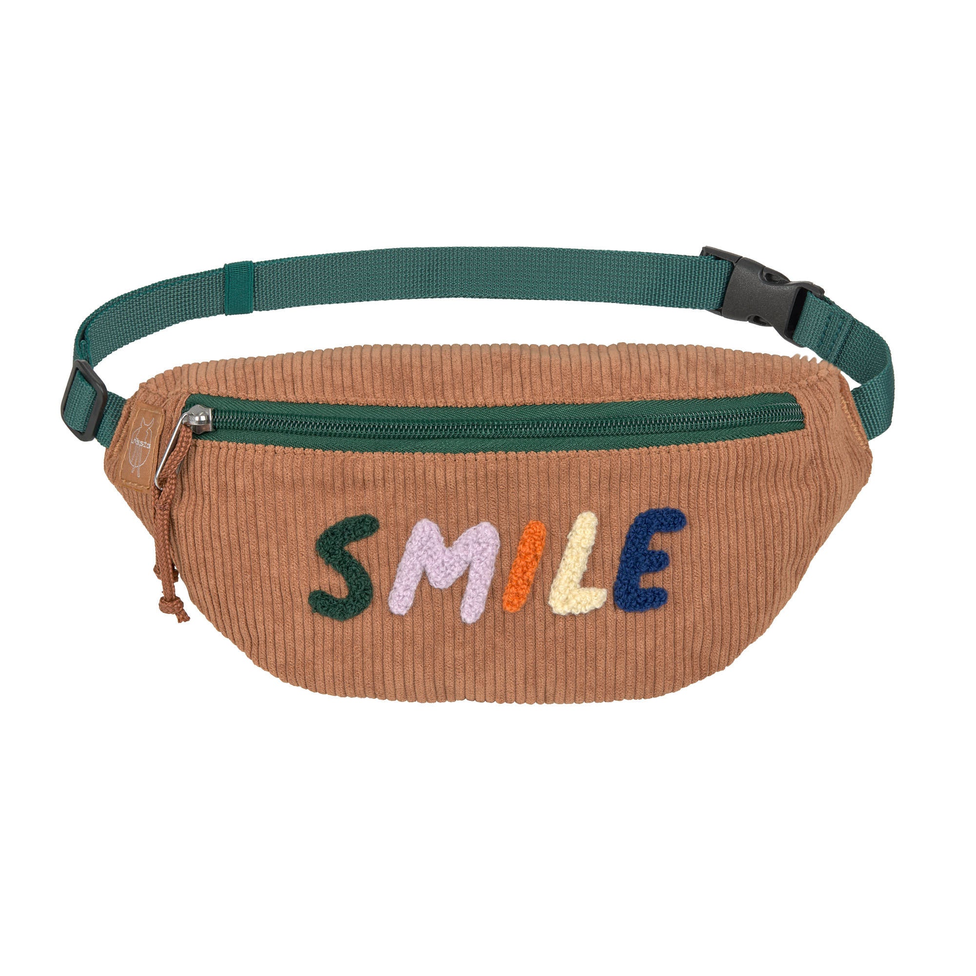 Sac banane en velours Caramel Smille Little Gang