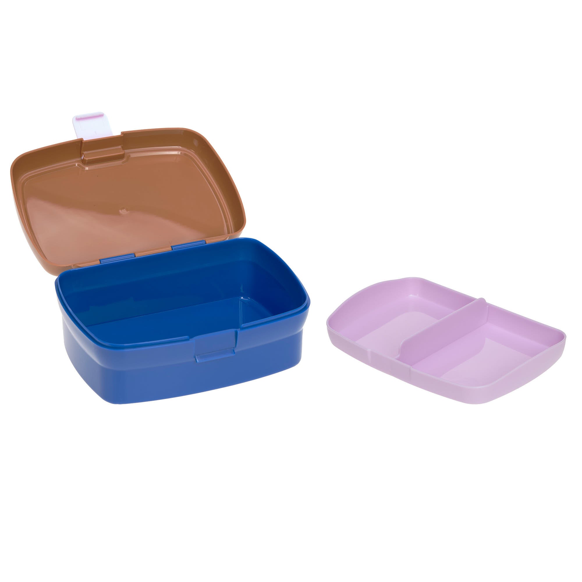 Smile Caramel and Blue Little Gang lunch box and water bottle set 