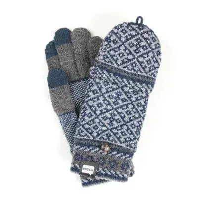 Tactile Mittens & Gloves - MIT Charcoal & Blue 