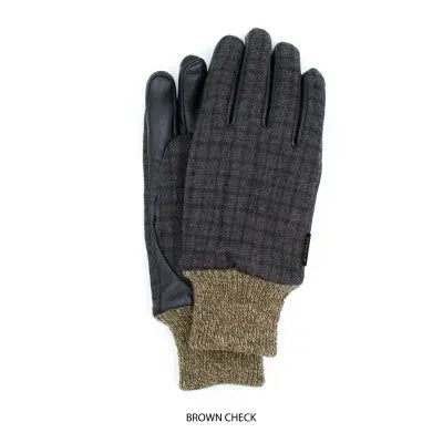 Tactile Gloves - Saga Brown Check 