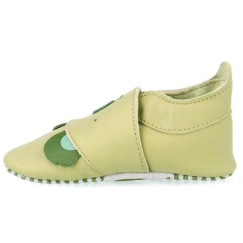 Soft leather slippers Koko Koala Green