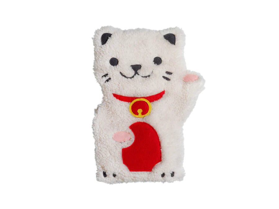 Huggable Lucky Cat Heating Pad 