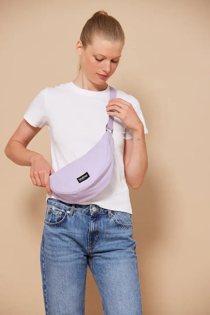 Andrea Bag - Lilac Organic Cotton 