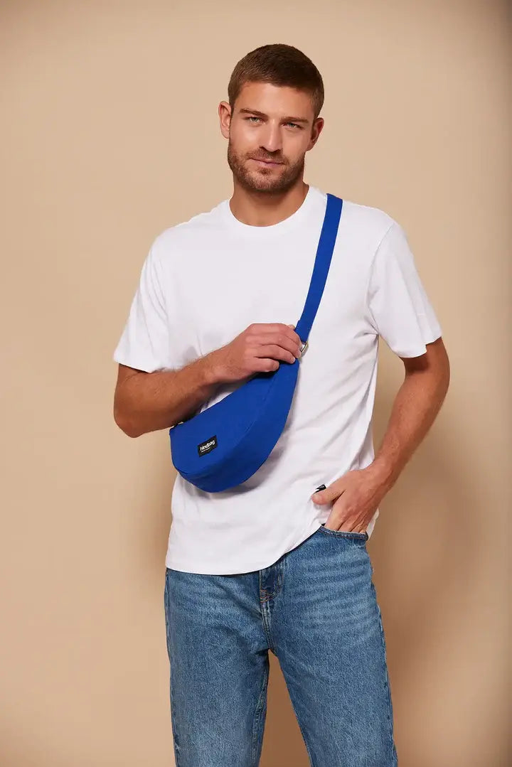 Andrea Bag - Electric Blue Organic Cotton 