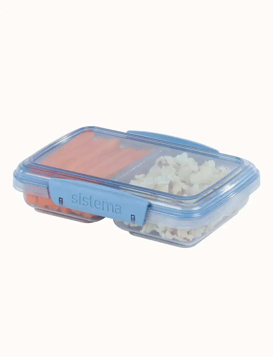 Two-compartment lunch box 350mm Ocean Bound Plastic