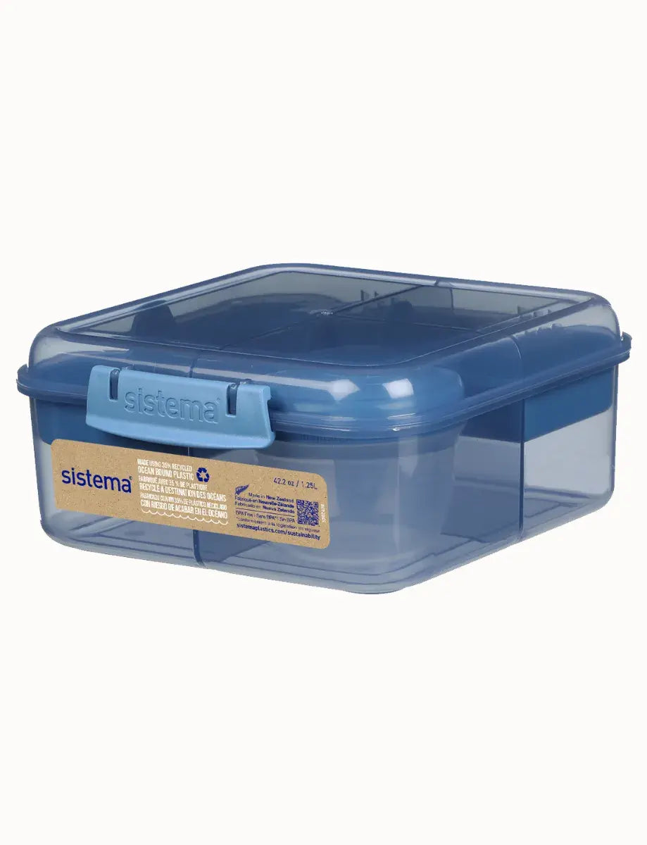 Bento kubus lunch box 1.25l Ocean Bound Plastic