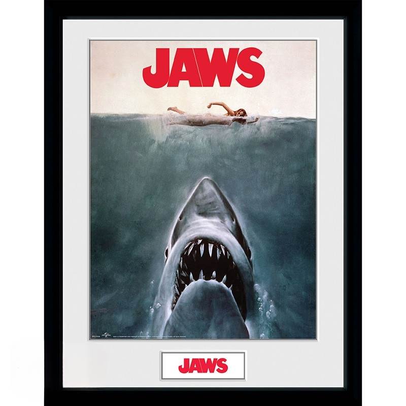 Jaws Ingelijste Print - Key Art 