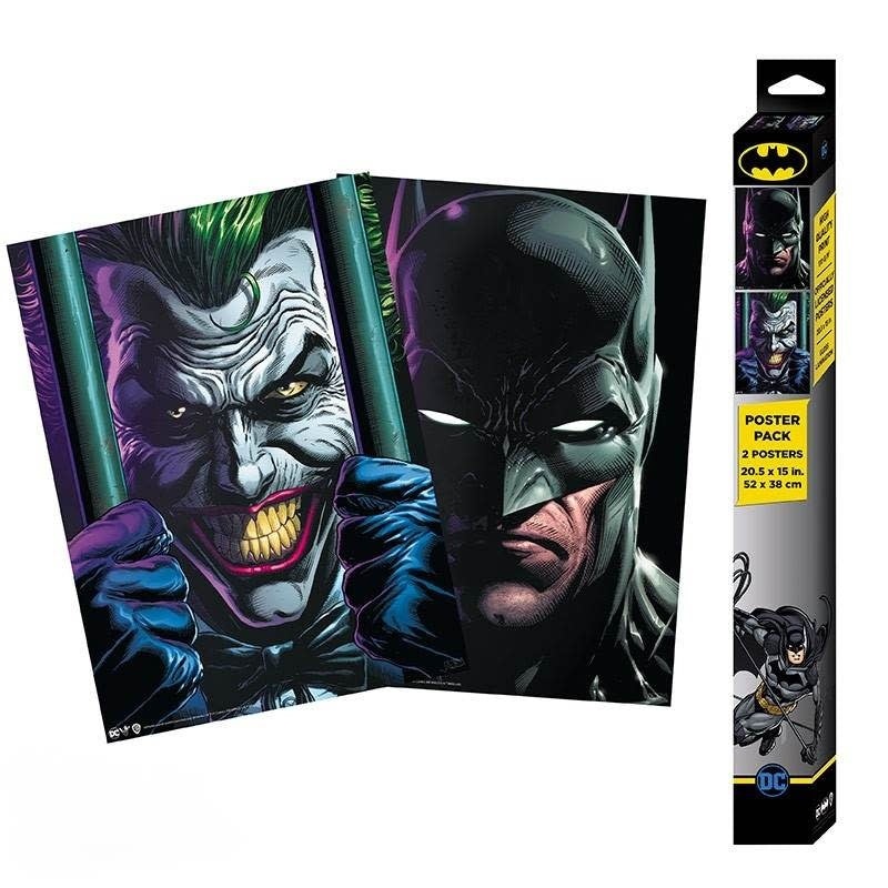 Set 2 Posters Chibi Batman & Joker DC Comics