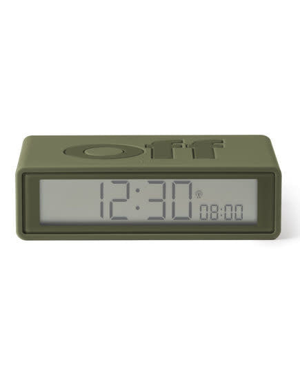 ALARM CLOCK FLIP + LEXON K9 KHAKI