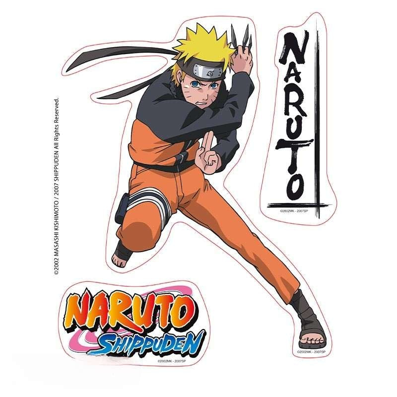 Naruto Shippuden - Planches de Stickers Naruto & Jiraya - 16 x 11 cm