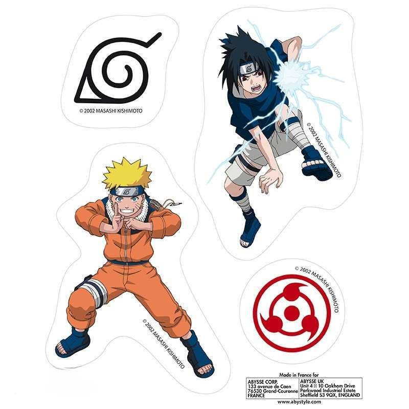 Naruto Shippuden - Planches de Stickers Equipe 7 - 16 x 11 cm