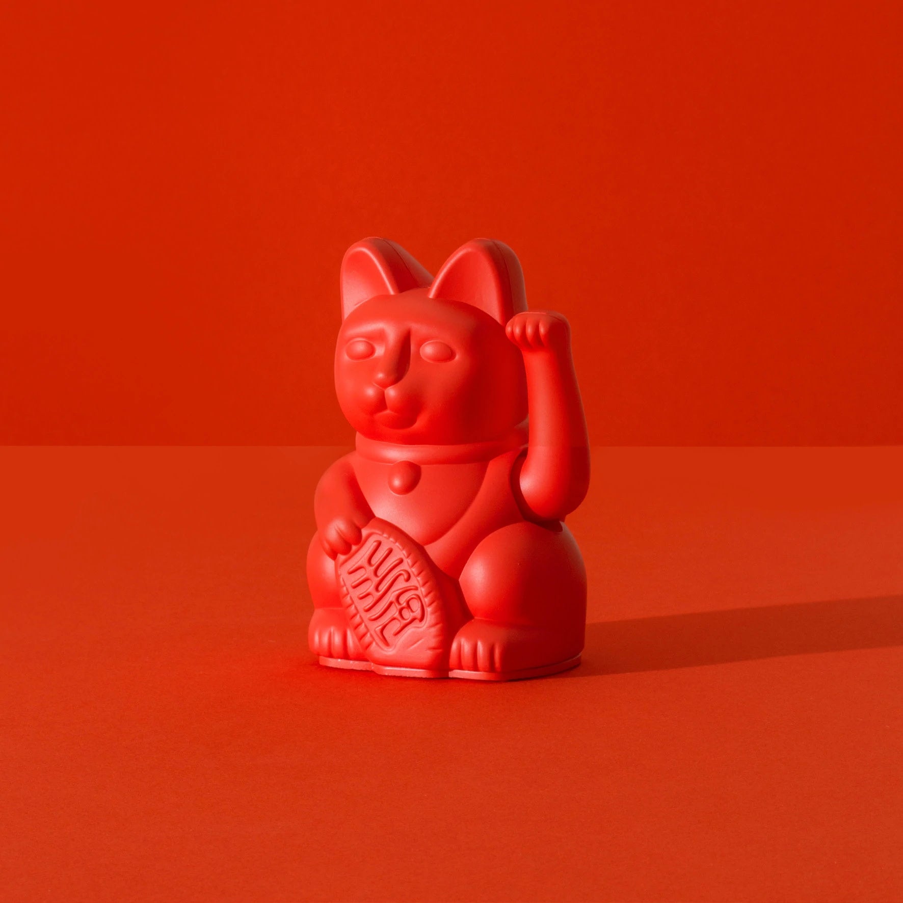 Kleine Gelukskat Maneki Neko Rood