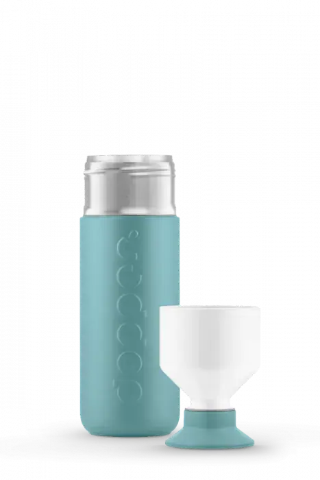 Insulated Bottle with Cup - Bottlenose Blue - 580ml