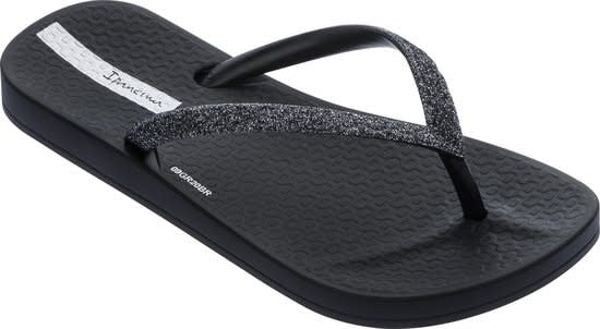 Anatomic Lolita Kids Flip Flops - Black Glitter 