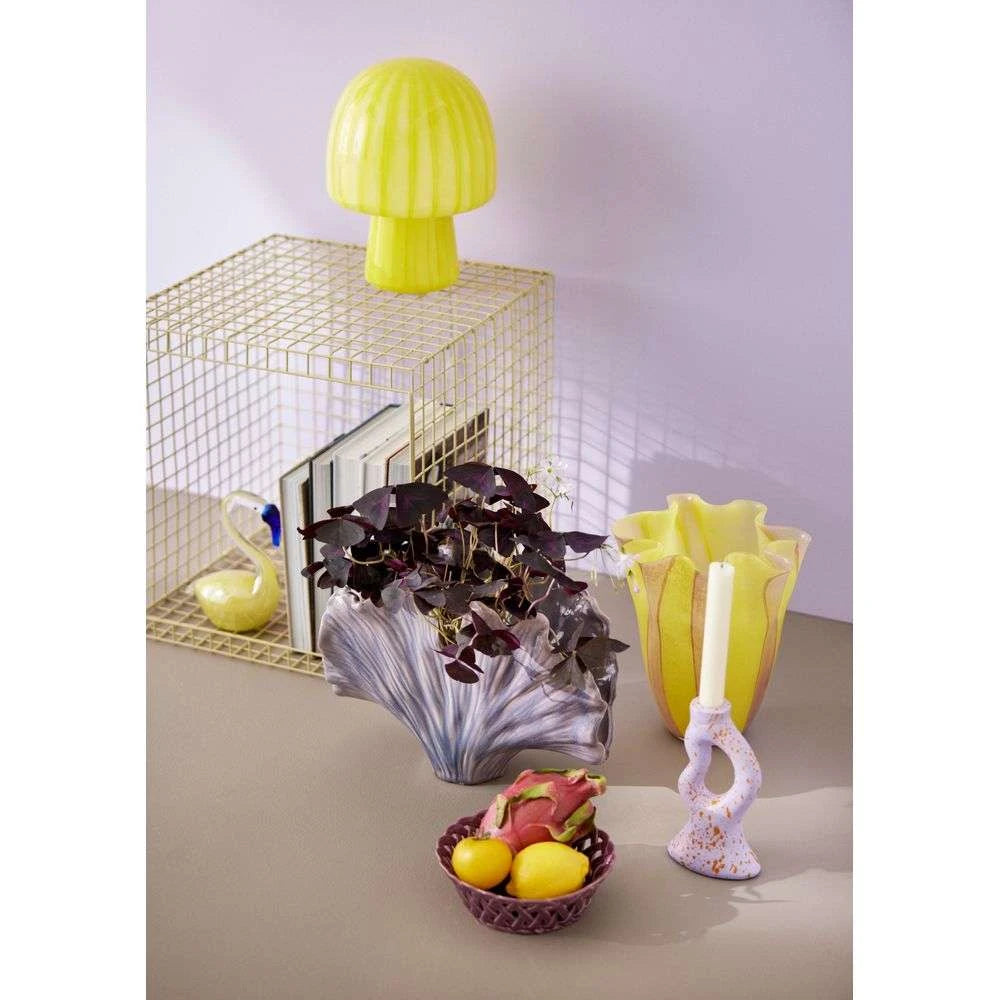 Lampe de Table - Funghi Jaune & Blanc