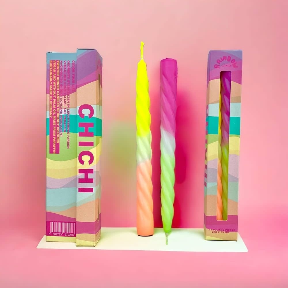 Rainbow Studio Twisted Candles - Chichi