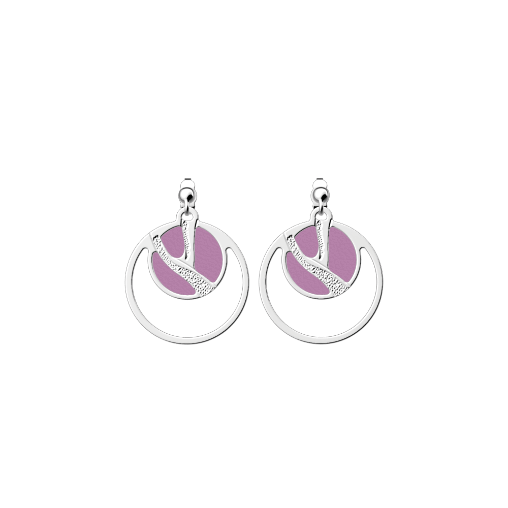 Boucles d'Oreilles Double Rond  - Tigre