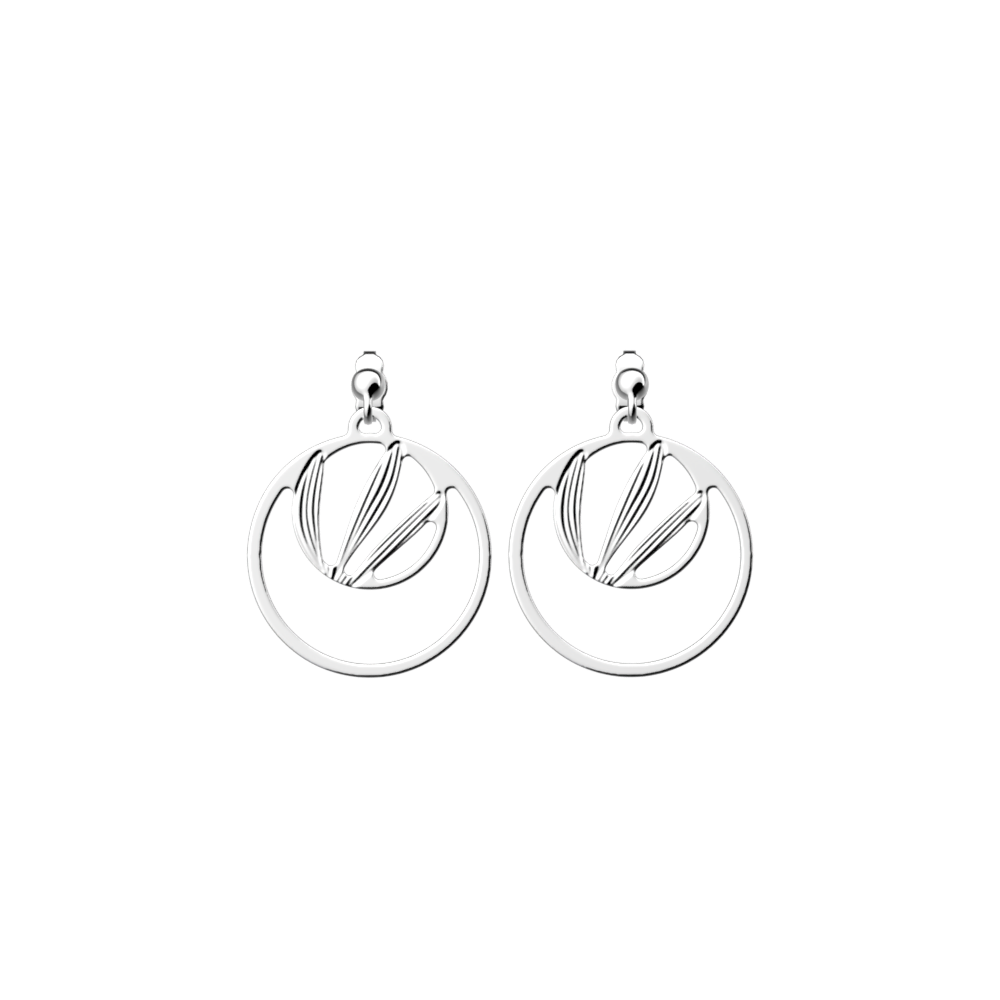 Boucles d'Oreilles double rond  - Croisette