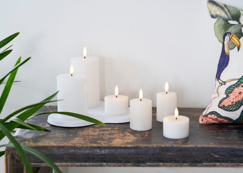 Rechargeables Candles Trio - White Sille 