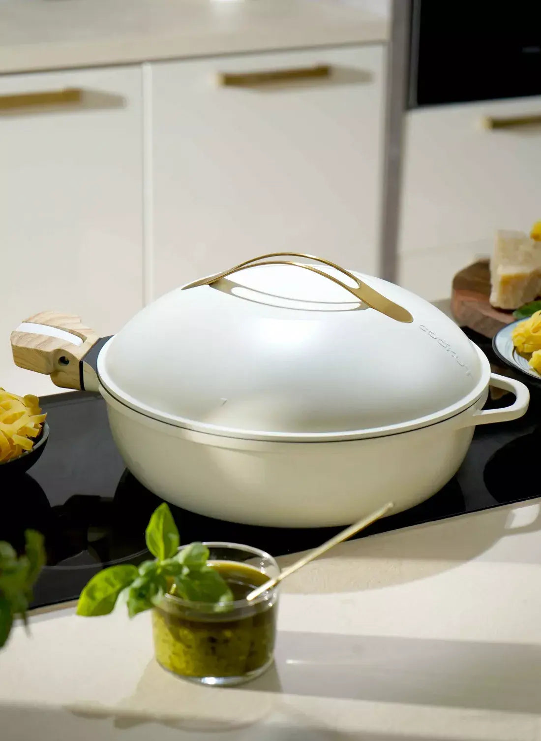 8 in 1 Frying Pan La Fabuleuse Meringue - 28cm