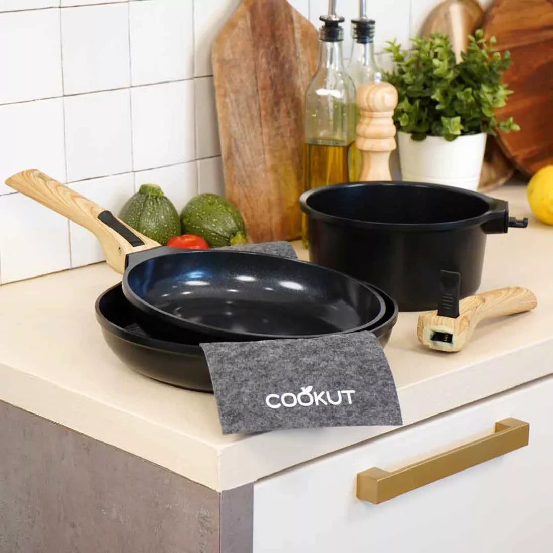 Kit Trio Casseroles Détachables - Graphite - Cookut