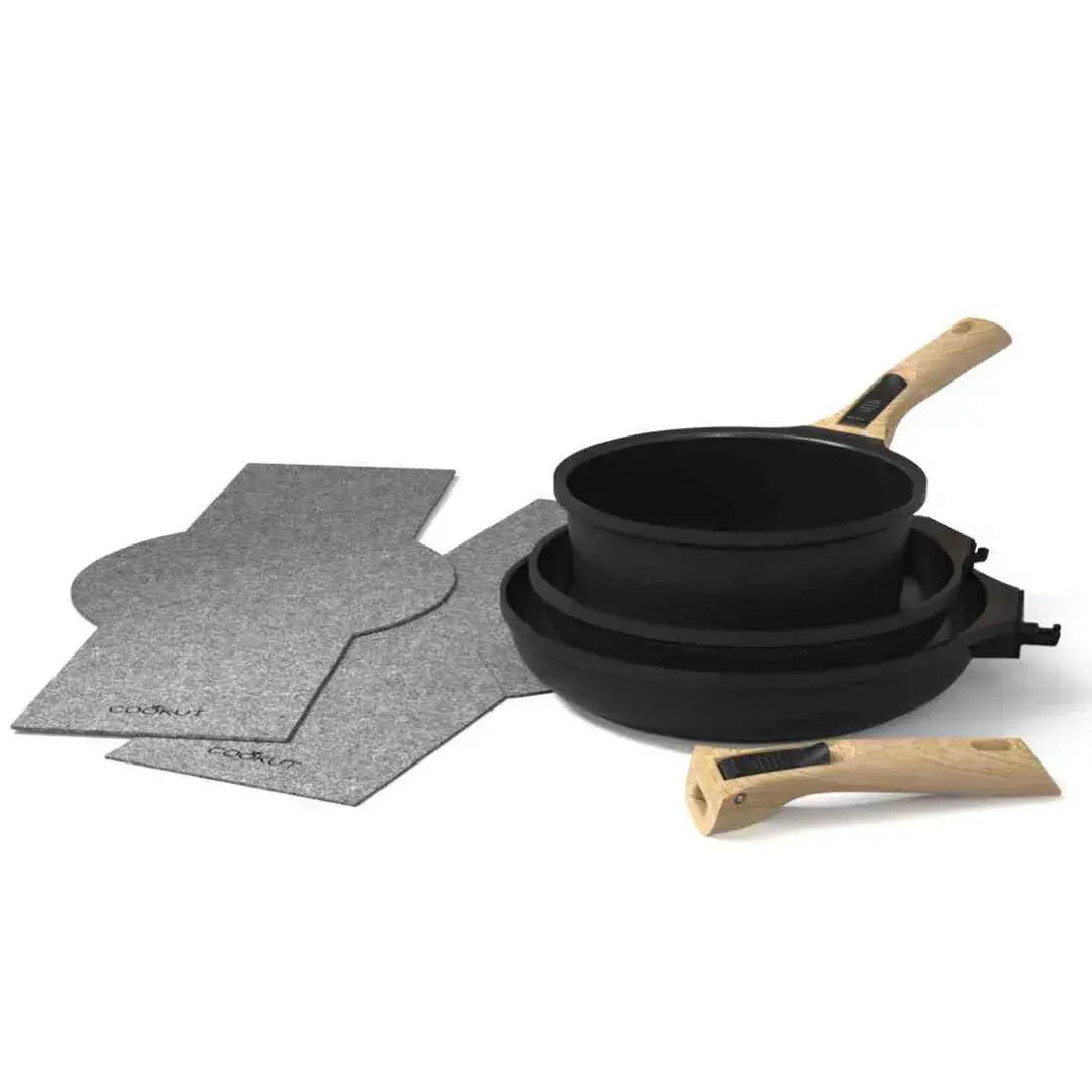 Kit Trio Casseroles Détachables - Graphite - Cookut