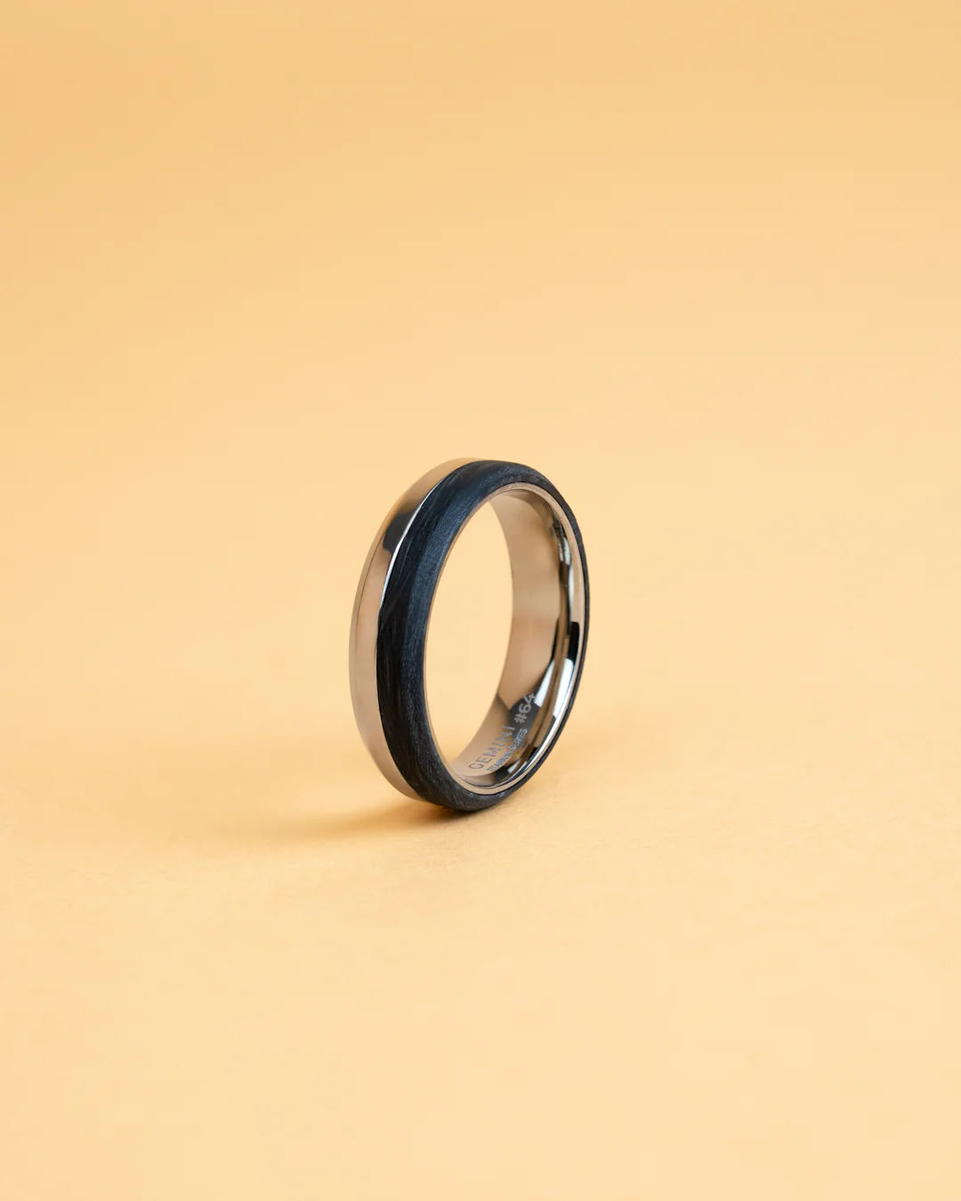 Astrum Titanium & Silver Carbon Ring 