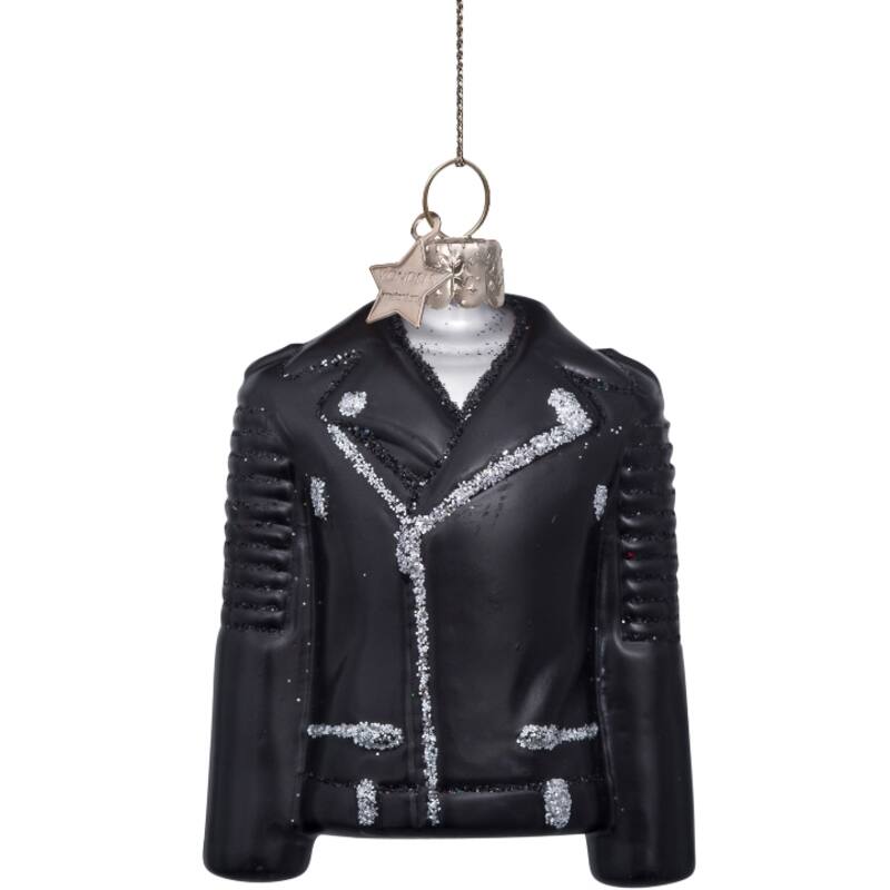 Boule de noël black matt biker jack