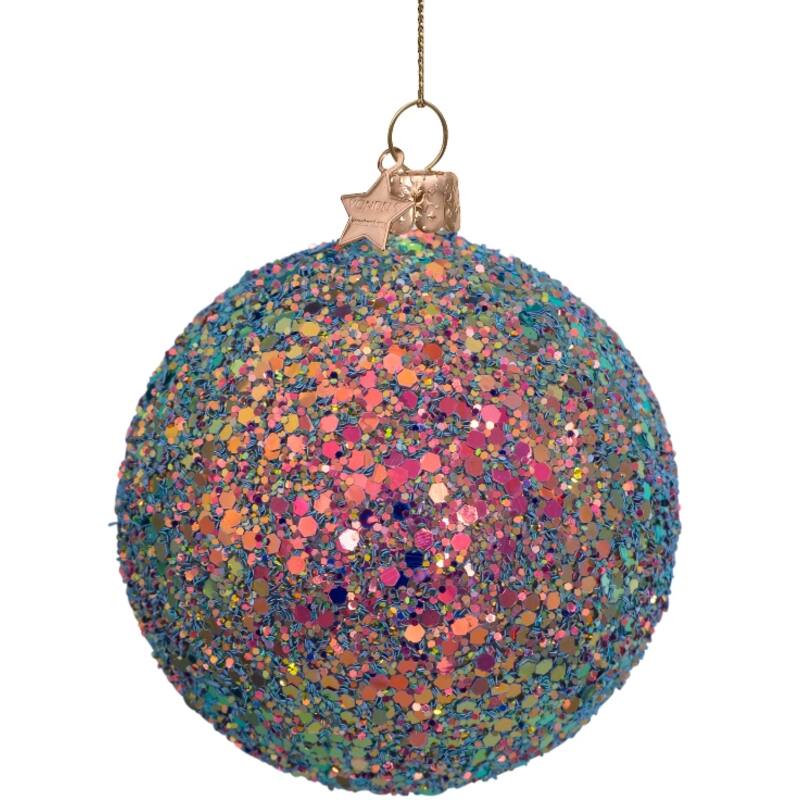 Hologram glitter all over Christmas ball