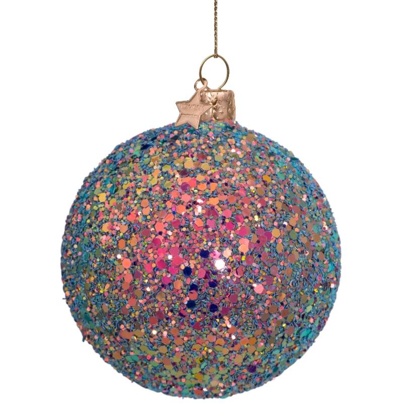 Hologram glitter all over Christmas ball