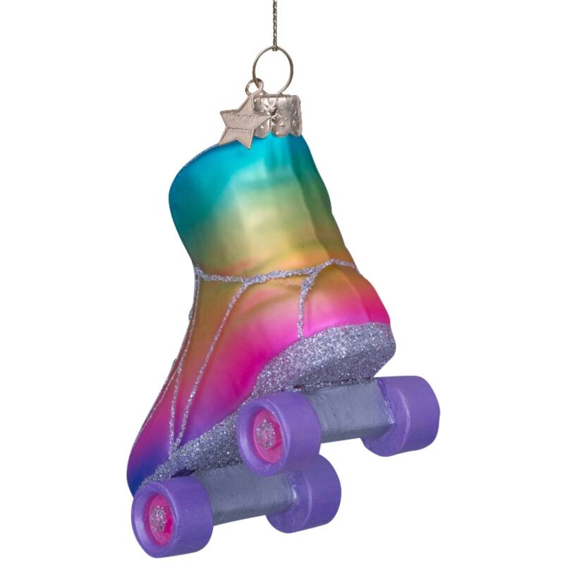 Boule de noël  multi soft color rainbow skate