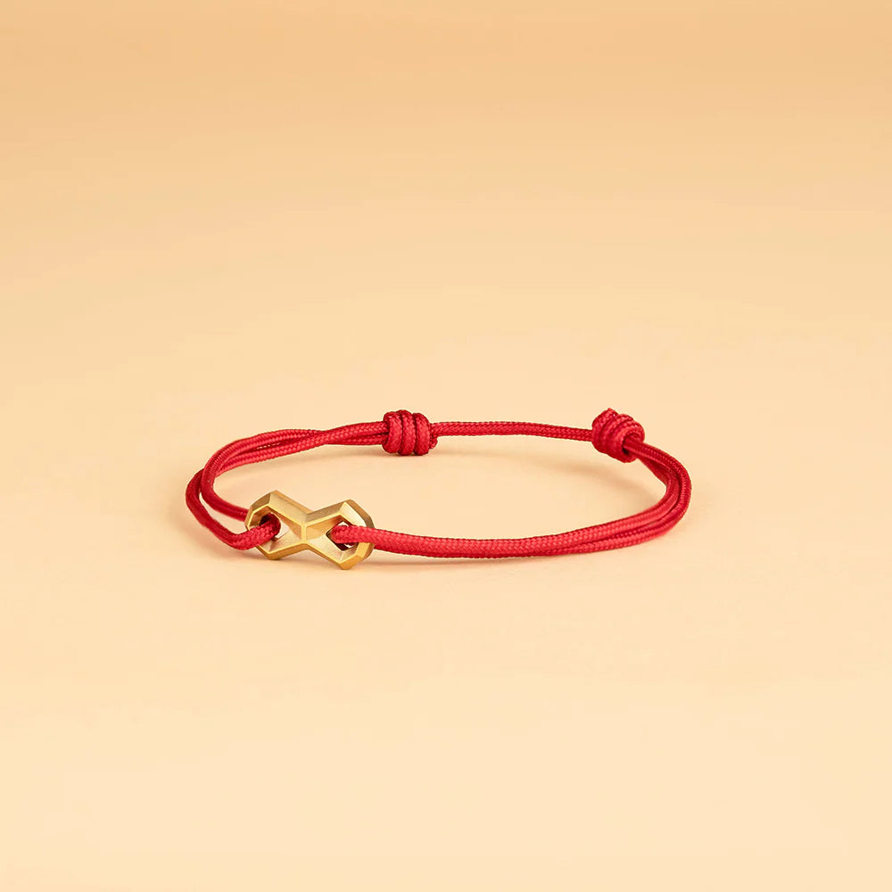 Bracelet Infinity - Rouge & Or - Gemini