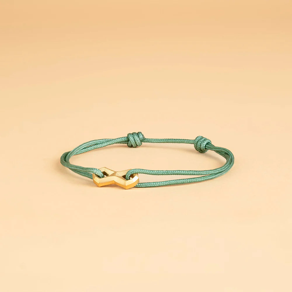 Bracelet Infinity - Vert & Or - Gemini