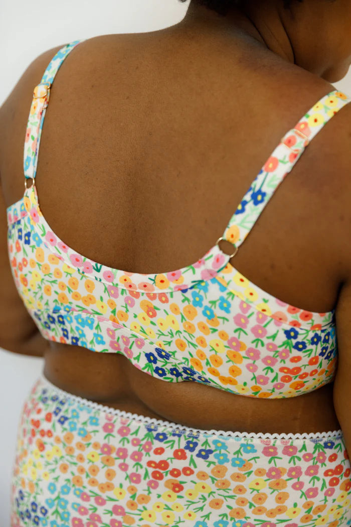 Bralette S to L Spring Flower