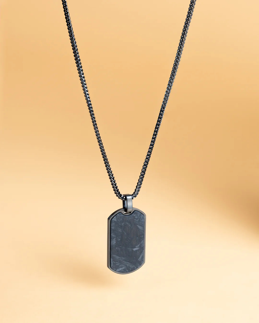 Bellum Black Silver & Carbon Necklace  