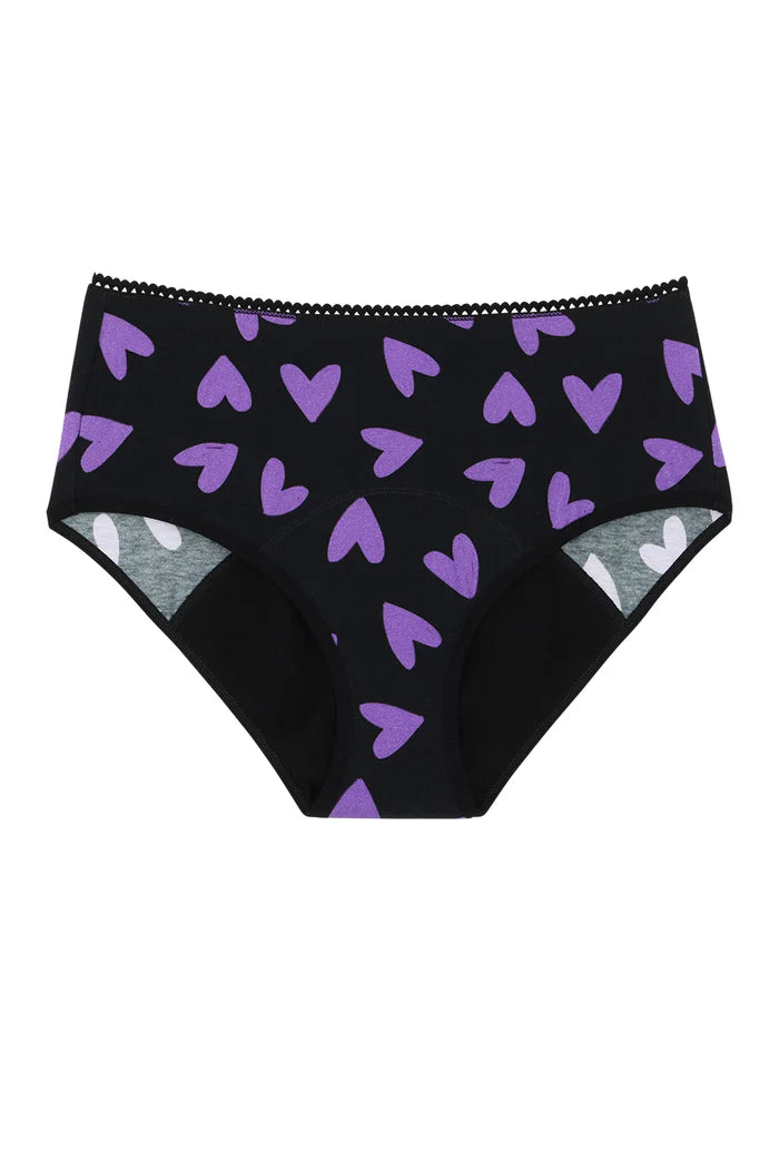 Culotte Menstruelle Taille Haute Flux Abondante Mi Amor Violet