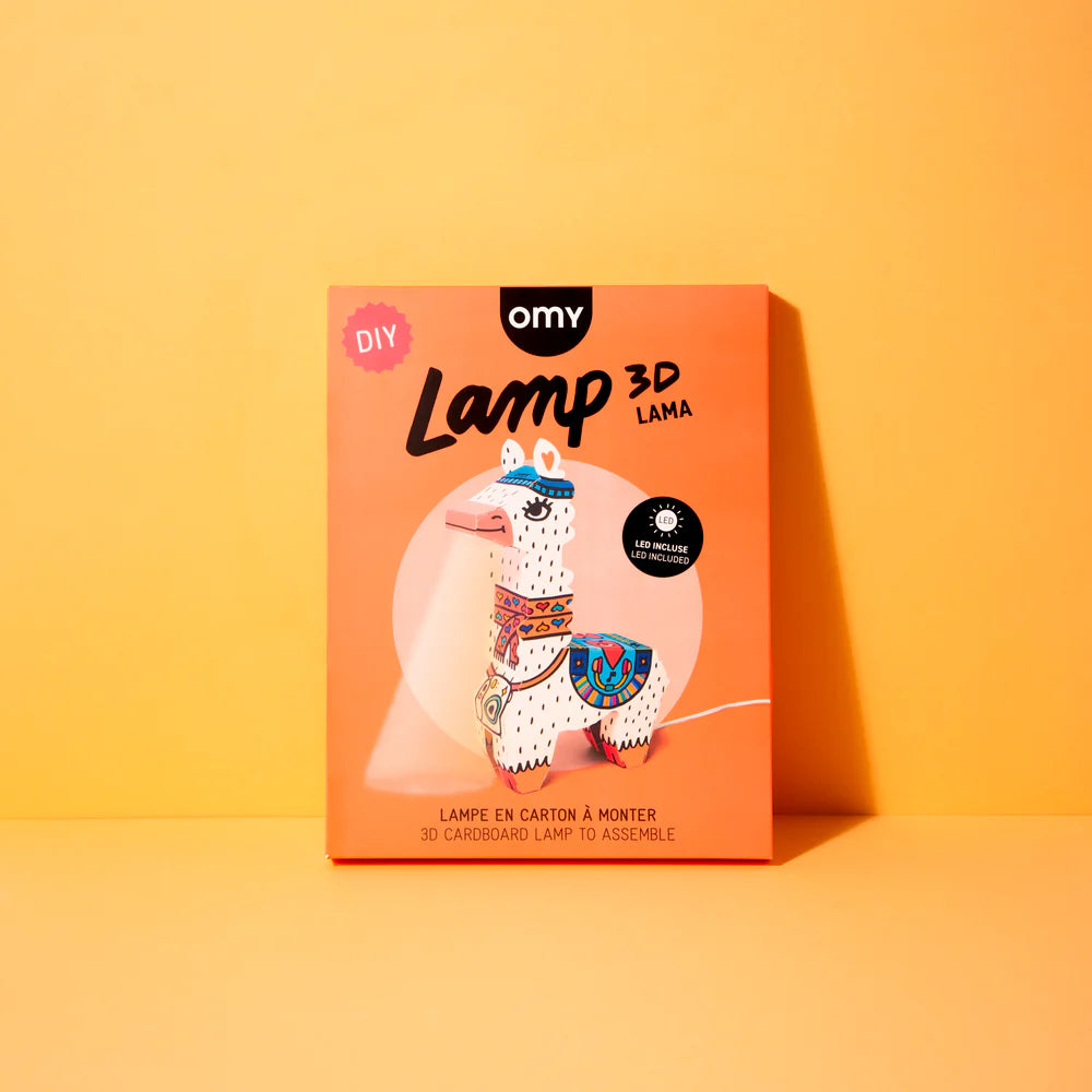 Lampe 3D en carton à monter - Lama