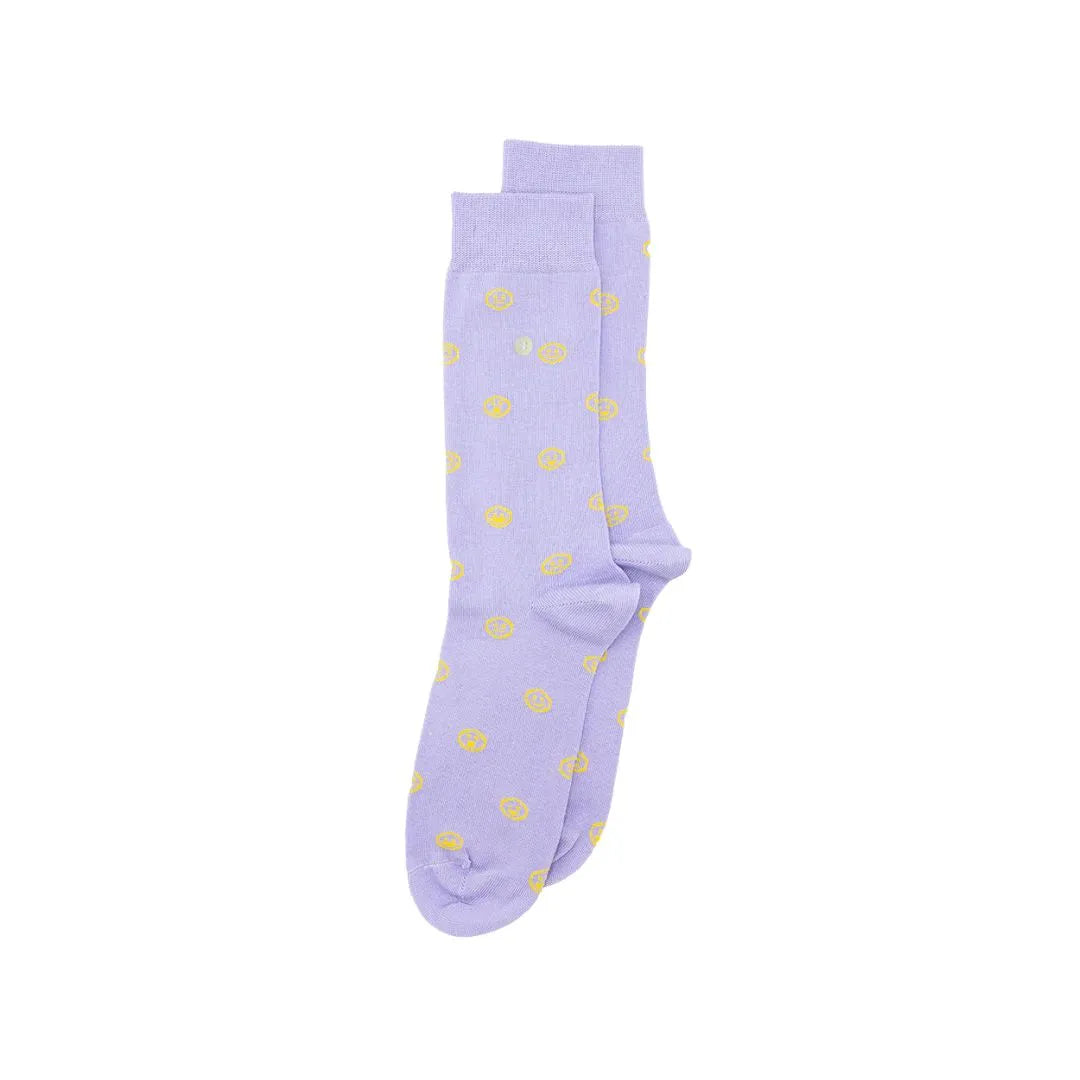 Socks - Smiley - Lilac