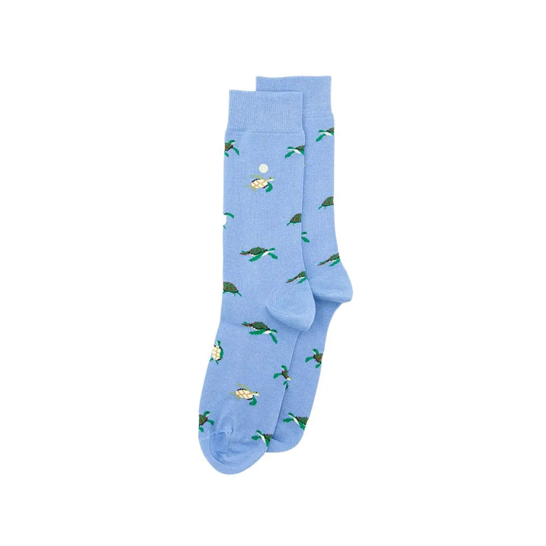 Chaussettes - Tortues - Bleu Clair