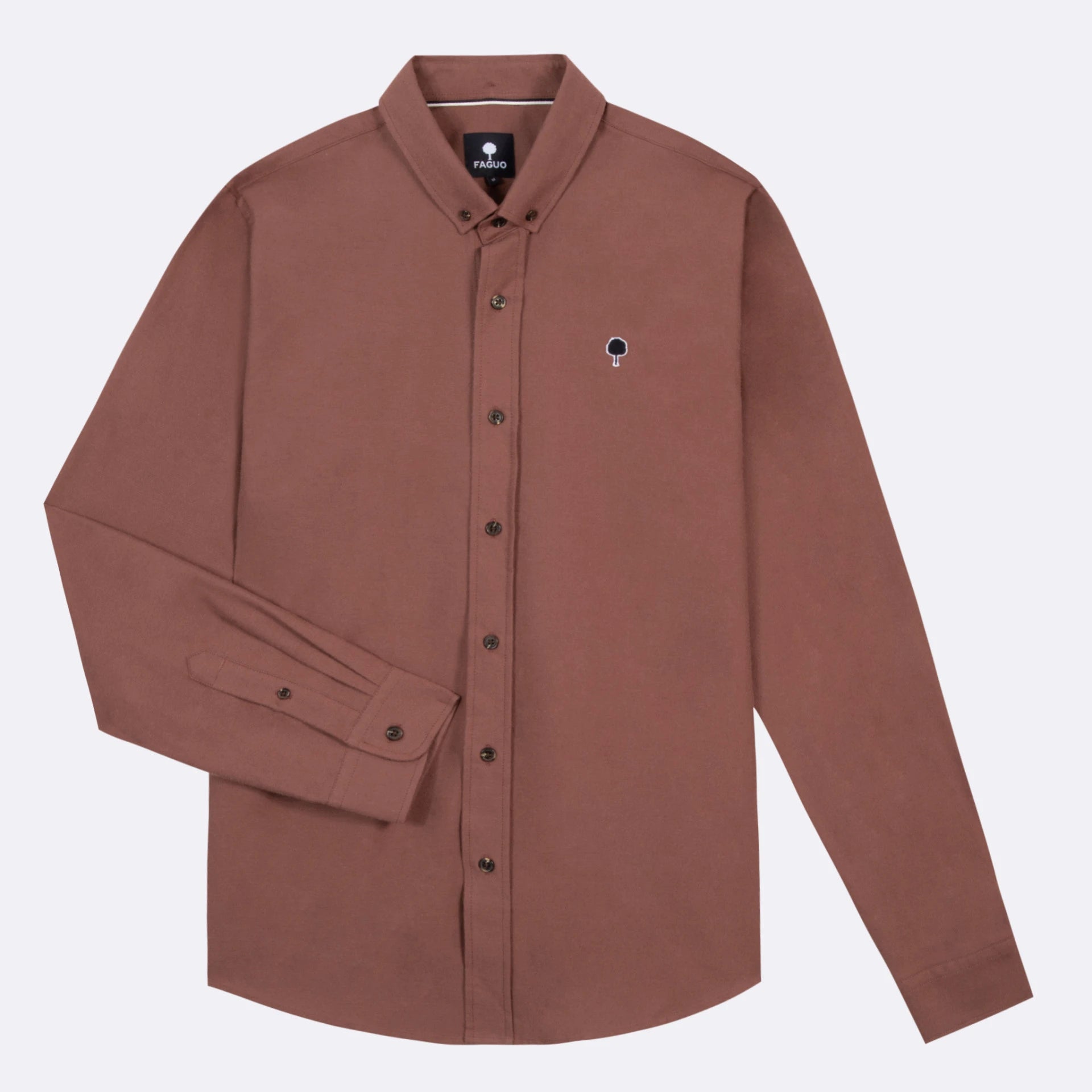 Cotton Shirt - Ivoy Burgundy