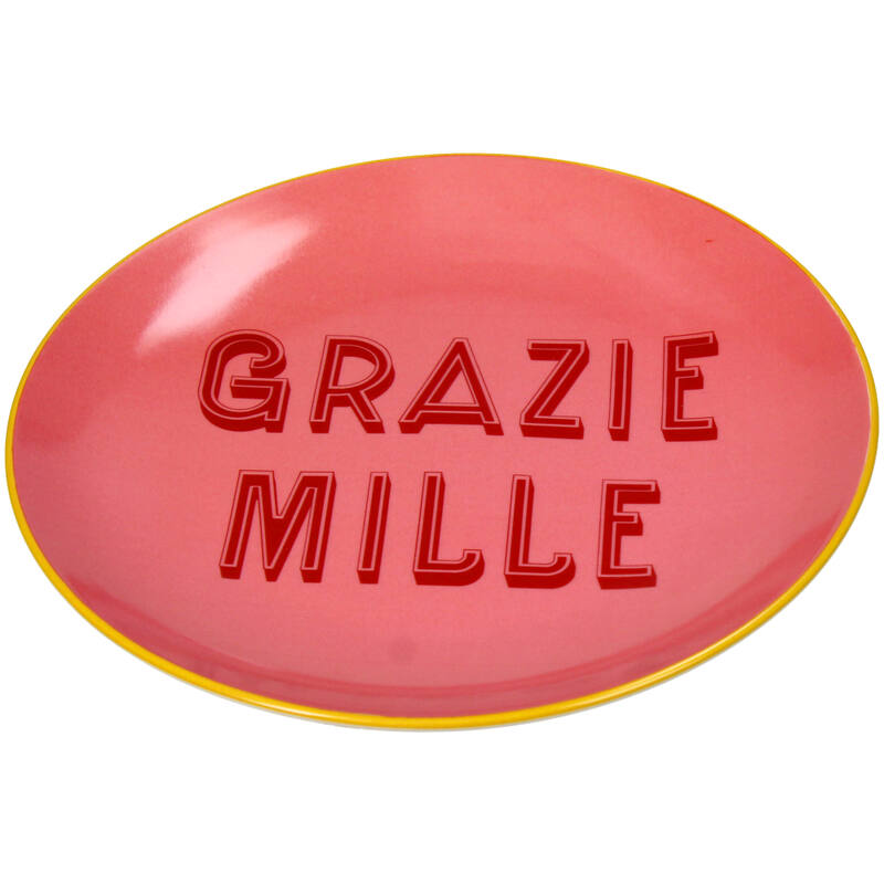 Stoneware Plate - Grazie Mille