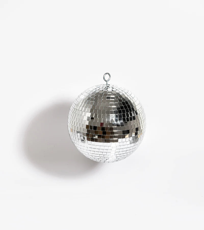 Silver disco mirror ball 30cm